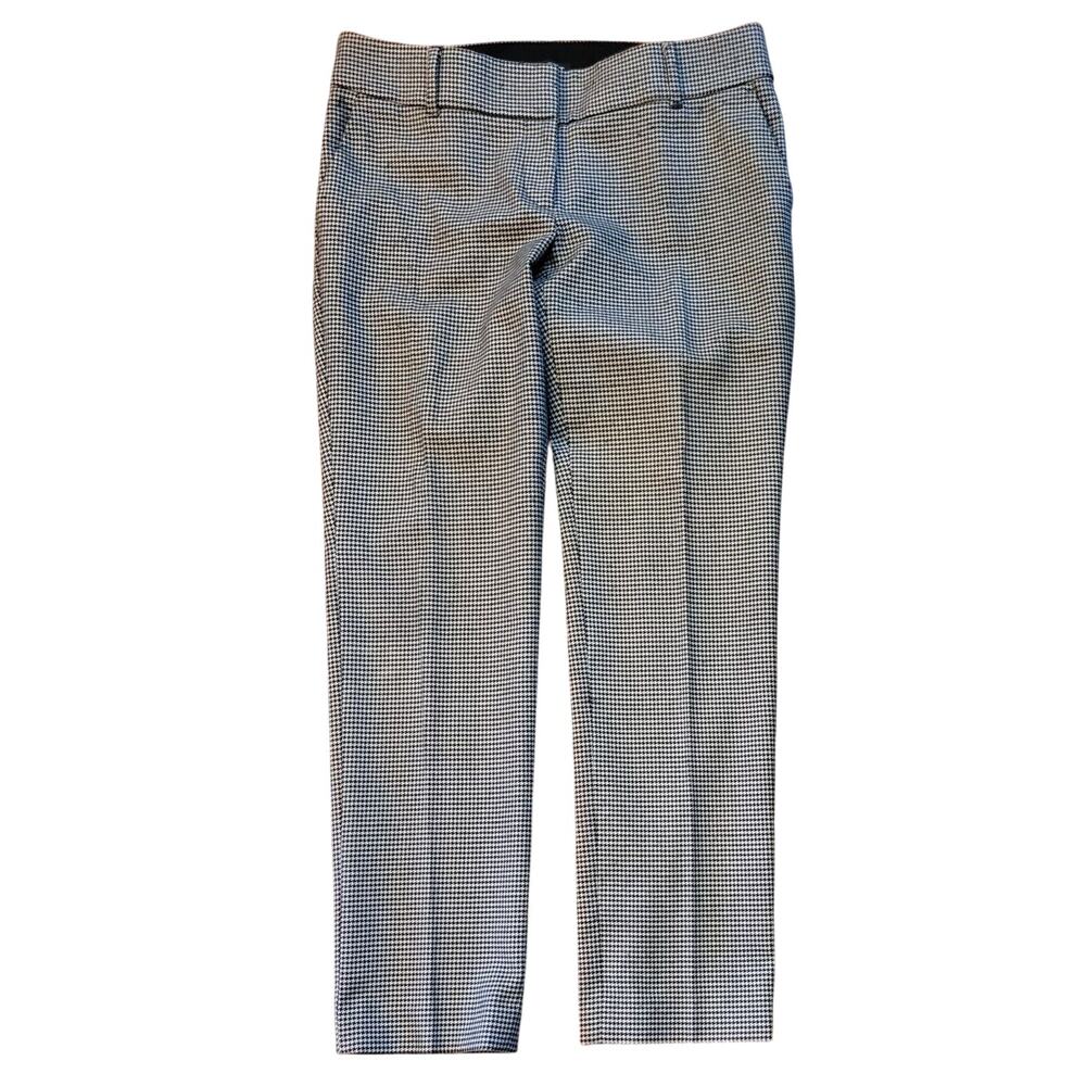 Ann Taylor Loft Womens Size 6 Pants Marisa Straight Houndstooth Stretchy